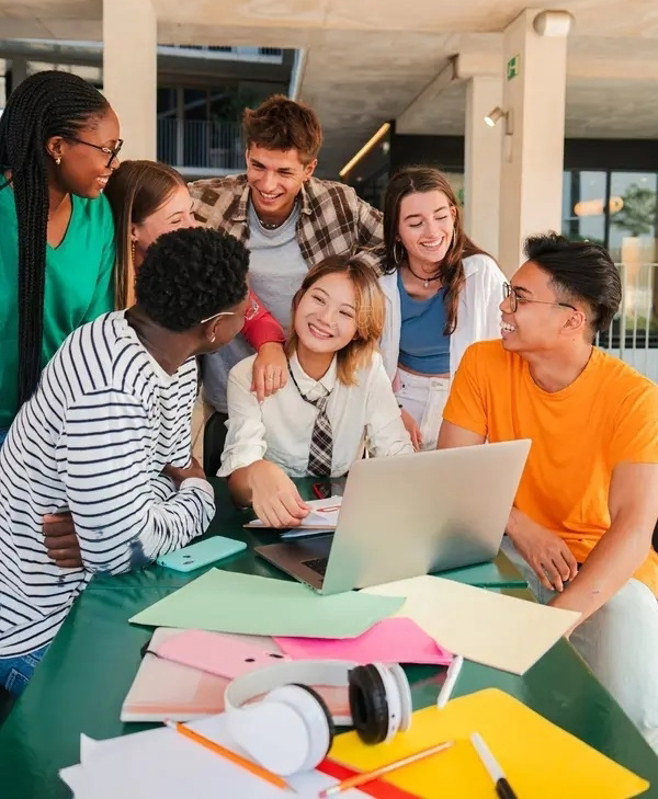 group-real-teenage-students